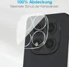A close-up of a phone camera lens protector placed over a phone's camera module. Produktbild-Vorschau