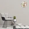 Wanduhr aus Glas Rund fi 30 Aquarell Kakteen Quarz Deko Produktbild-Vorschau 2