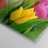 Bilder auf glas - Tulpen Blumenstrauß Blumen Tau - 100x40cm Produktbild-Vorschau 5