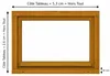 Telaio a ribalta in legno H45 x L60 cm, lato tavolo, GD Anteprima dell’immagine prodotto 4