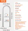 A diagram of a pool handrail with dimensions and specifications. Anteprima dell’immagine prodotto