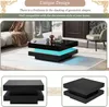 okwish Table basse carrée noire 70 x 70 x 36 cm – style Voir les images du produit 5