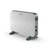 A white electric space heater with a diamond pattern on its front panel, shown on a white background. Náhled obrázku produktu