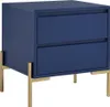 Set aus 2 Nachttischen mit 2 Schubladen - Metall und MDF Produktbild-Vorschau 5