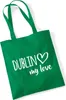 Huuraa Jutebeutel Dublin my love 10 Liter Kelly Green Produktbild-Vorschau 1