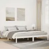 vidaXL Massivholzbett Extra Lang ohne Matratze Weiß 180x220 Produktbild-Vorschau 2