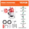 VEVOR Rohrreinigungsmaschine 120 Fuß x 5/8 Zoll, 370 W Produktbild-Vorschau 7