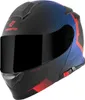 Bogotto H271 Wayke Klapphelm, schwarz matt/rot/blau, L Produktbild-Vorschau 2
