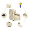 The Living Store Massagesessel mit Aufstehhilfe Creme Stoff Produktbild-Vorschau 8