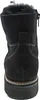 The back view of a black leather boot with fur lining. Anteprima dell’immagine prodotto