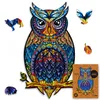 UNIDRAGON 186-tlg. Holzpuzzle Charming Owl Medium 21x35 cm Produktbild-Vorschau 13