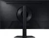 The back of a black computer monitor on a black background. Produktbild-Vorschau