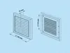 Lüftungsgitter MV ohne Flansch : 154x154mm Größe: 154x154mm Produktbild-Vorschau 5
