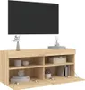 vidaXL TV-Wandschrank mit LED-Leuchten Sonoma-Eiche Produktbild-Vorschau 6