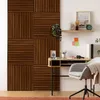 Colva wanddekorationspaneel dunkles holz 60x60cm  - Produktbild-Vorschau 7