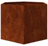 Jardinera de acero corten oxidado 60x60x45 cm Vista previa de la imagen del producto 3