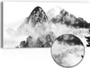 DEQORI Hybrid Leinwand Bild 60x30 cm 'Huangshan im Nebel' Produktbild-Vorschau 1