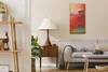 Wanduhr Uhr Wandbild Leinwand 30x60 Kunst Mann mit Fahrrad Produktbild-Vorschau 3