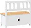 Panca per bambini con contenitore Bianco e beige 60x30x55 Anteprima dell’immagine prodotto 5