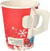 Papstar Trinkbecher mit Henkel, Pappe 0,2 l Ø 8 cm · 9,3 cm Produktbild-Vorschau 3