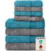 Komfortec 8er Handtuch Set aus 100% Baumwolle, 4 Badetücher Produktbild-Vorschau 1