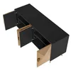 Merax Sideboard in Holzoptik mit 4 Türen und rundem Produktbild-Vorschau 7