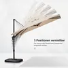 PURPLE LEAF Sonnenschirm Twist 300 cm x 200 cm, Kippbar Produktbild-Vorschau 4