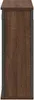 Side view of a wooden cabinet with metal accents. Produktbild-Vorschau