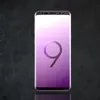 A smartphone with a purple gradient wallpaper displaying the number '9'. Produktbild-Vorschau