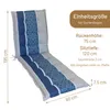 Herlag Liegenauflage Valeria 195x60x7,5cm für Gartenliege Produktbild-Vorschau 3