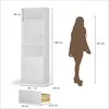 BEALIFE - Scaffale a colonna 60x34x180 cm con 2 cassetti | Anteprima dell’immagine prodotto 2