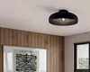 Plafoniera Contemporanea Mogano 1 Luce Acciaio Nero Anteprima dell’immagine prodotto 12