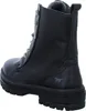 A black lace-up boot shown from the side. Voir les images du produit
