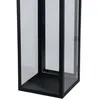 2tlg Metall Laternen Set Schwarz Gartenlaterne Windlicht Produktbild-Vorschau 3