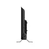 Side view of a black television on a stand, isolated on a white background. Produktbild-Vorschau