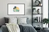 MuchoWow® MuchoWow® Gerahmtes Poster Auto - Surfen - Palme Produktbild-Vorschau 2