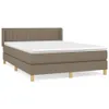 Design Möbel Boxspringbett mit Matratze Taupe 140x200 cm Produktbild-Vorschau 2