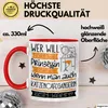 Katzencafégängerin Tasse Geschenk Spruch Wer Will Schon Produktbild-Vorschau 3