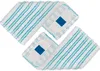 Two white mop pads with blue stripes and a blue square label. Produktbild-Vorschau