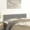 vidaXL Kopfteile 2 Stk. Hellgrau 72x5x78/88 cm Samt -  Produktbild-Vorschau 2