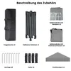Pavillon 3x3m Faltpavillon Wasserdicht Stabil Winterfest, Produktbild-Vorschau 9