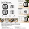 4er Set Digitales Thermo-Hygrometer – 2x Schwarz & 2x Weiß Produktbild-Vorschau 13