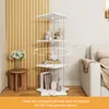 ProximaX Glasvitrine 360° drehbar Weiß mit 3 Ebenen, RGB Produktbild-Vorschau 4