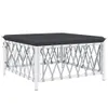 6-tlg. Garten-Lounge-Set mit Kissen Weiß Stahl Produktbild-Vorschau 5