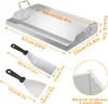 LZQ Edelstahl Grillplatte mit Henkel 51x32x7 cm, Produktbild-Vorschau 7