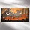 Wohnzimmer-Bild Leinwand Uhr 60x30 Mann steht in einer Produktbild-Vorschau 2