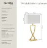 A product image showing a table lamp with dimensions and technical specifications. Produktbild-Vorschau