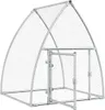 vidaXL Klec pro kuřata stříbrná 100x105x120 cm Pozinkovaná Náhled obrázku produktu 4