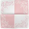 Airlaid Serviette Pomp in Rosa-Weiss, 40 x 40 cm, 50 Stück Produktbild-Vorschau 4