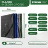 Plachta Strong 2x8 m, 200 g/m, krycí plachta, antracitová, Náhled obrázku produktu 3
